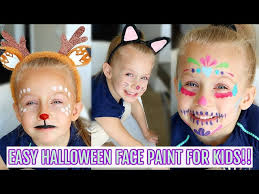 3 easy halloween face paint ideas for