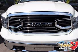 Raise the aggressive style of the ram and the practical use of the grille with any of these parts that fit onto a wide range of dodge ram trucks. 2013 2019 Ram 1500 Chrome Laramie Limited Front Grille Mopar Oem For Sale Online