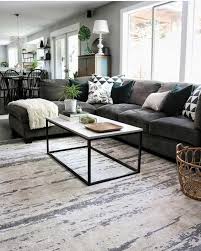Family Room With Cozy Gray Sectional