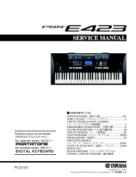 Once you connect your keyboard with your computer, you can use a digital your yamaha keyboard may have different usb ports depending on the model. Yamaha Psr E423 Sm Service Manual Download Schematics Eeprom Repair Info For Electronics Experts