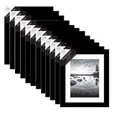 12 x photo picture frames black 8 x10
