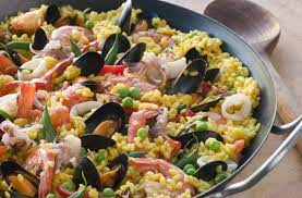 Seafood Paella Recipe Tasteforcooking gambar png