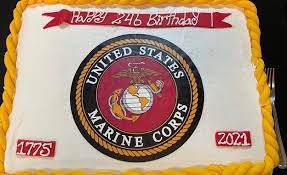 Virtual Birthday Cake Cutting Happy Birthday Marines gambar png
