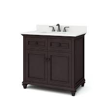 You can also choose from many sizes, such as a 38 in. Allen Roth Chelney 36 In Espresso Undermount Single Sink Bathroom Vanity With Carrera White Engineered Stone Top In The Bathroom Vanities With Tops Department At Lowes Com