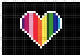 pixel art un coeur dessin facile