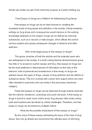 calam eacute o essays on drugs as a platform for addressing drug abuse 