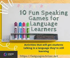 10 fun speaking games for age learners