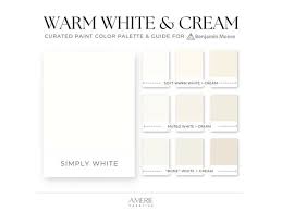 Warm White Cream Paint Color Palette