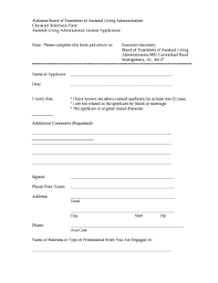 character reference letter sle forms
