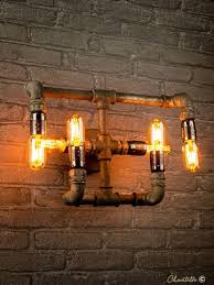 Conduit Pipe Multi Arm Wall Light