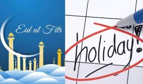 nine eidul fitr holidays for public