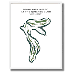 Highland Course at the Quechee Club, Vermont - Printed Golf ...