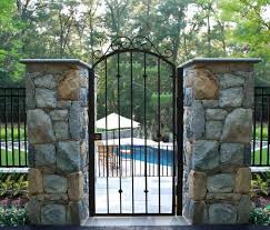 Simple Fence Design Metal Garden Gate
