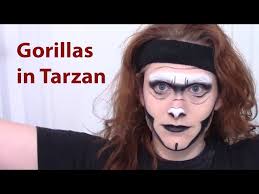 gorilla makeup instructions for tarzan