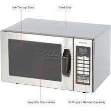 It has a popcorn setting that actually works, i don't my meals, heats faster, evenly cooks, reliable, easy to program, heck, i am extremely happy with my purchase & i. Panasonic Ne 1054f Microwave Oven 0 8 Cu Ft 1000 Watt Keypad Control 242537 Globalindustrial Com