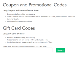 promo codes and gift cards