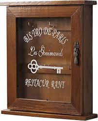 key cabinet key box wooden storage box