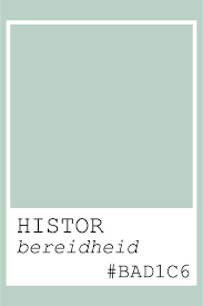 Histor bereidheid S 2010-B90G / #bad1c6 kleurcode hex