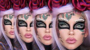 costume makeup rose tattoo masquerade