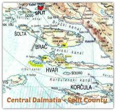 Baderna, batina, benkovac, bjelovar, bosanska gradiska, bunic, cakovec, cazma, daruvar, dvor, gospic, gracac. Map Of The Dalmatia Coast Croatia Wise