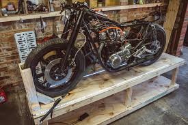 *3/4 plywood or whatever you can find *wood screws & glue *some kind of shaft's for the pivots. Workshop Series Diy Motorcycle Stand Return Of The Cafe Racers