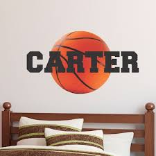 Personalized Name Basketball Wall Decal