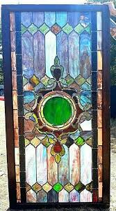 Antique Red Stained Glass Window