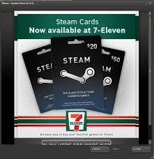 When i walked past a 7/11, i thought of going. Steam Wallet Cards Are Now Available At 7 Eleven Steam