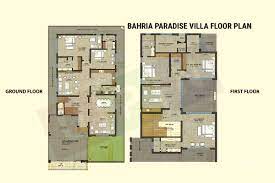 bahria paradise villa floor plan upn