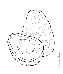 Make this avocado coloring page the best! Avocado Coloring Pages Coloring Home