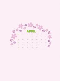 April Wallpaper Calendar ...