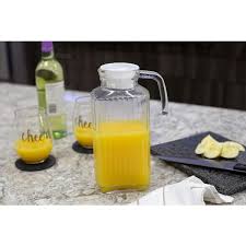Clear Glass Plastic Pitcher With