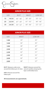 Jessica Simpson Junior Plus Size Chart Via Macys In 2019