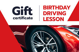 driving lesson gift certificate