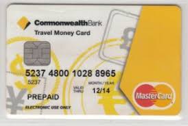 No atm or transaction fees. Bank Card Travel Money Card Commonwealth Bank Australia Col Au Mc 0016 01