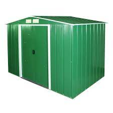 duramax eco metal shed 8x6ft green