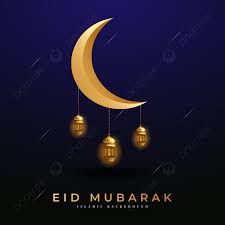 ilration of moon eid mubarak and