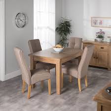 We offers a wide variety of dining room furniture online at best prices. Cotswold Oak Dining Table Set With 4 Brown Milan Chairs Buy Online At Qd Stores