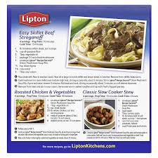 This easy crock pot beef stew gets its fabulous flavor from the beefy onion soup mix and tomatoes, and can be a complete meal thanks to the potatoes, carrots, and celery. Amazon Com Lipton Soup And Dip Mix For A Delicious Meal Onion Mushroom Great With Your Favorite Recipes Dip Or Soup Mix 1 8 Oz Pack Of 12 Onion Dips Grocery Gourmet Food