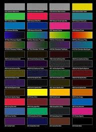 Car Paint Colors Paint Color Chart