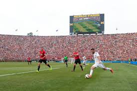 Beaver stadium (university park, pa.) Manchester United Vs Real Madrid At Michigan Stadium Sets U S Soccer Attendance Record Sbnation Com