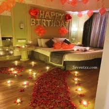 romantic room decoration with rose and