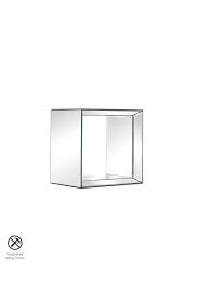 uno square shelf square mirrored wall