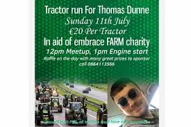 tractor run in memory of young slane