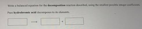 Answered Write A Balanced Equation For