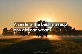 e a smile is the best makeup any