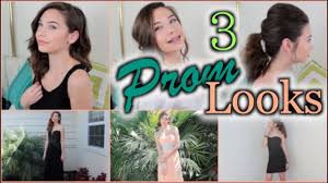 3 prom hair looks you