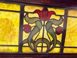 1890s Decade Antique Stained Glass For