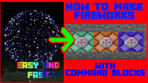 Firework stars are items used to determine the color effect and shape of firework rockets. Minecraft How To Summon Fireworks With Command Blocks Youtube