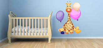 Baby Giraffe Decal Nursery Decor